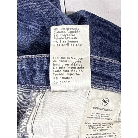 Adriano Goldschmied Legging Ankle Jeans Womens 27R Distressed Skater Stretch - Picture 14 of 16
